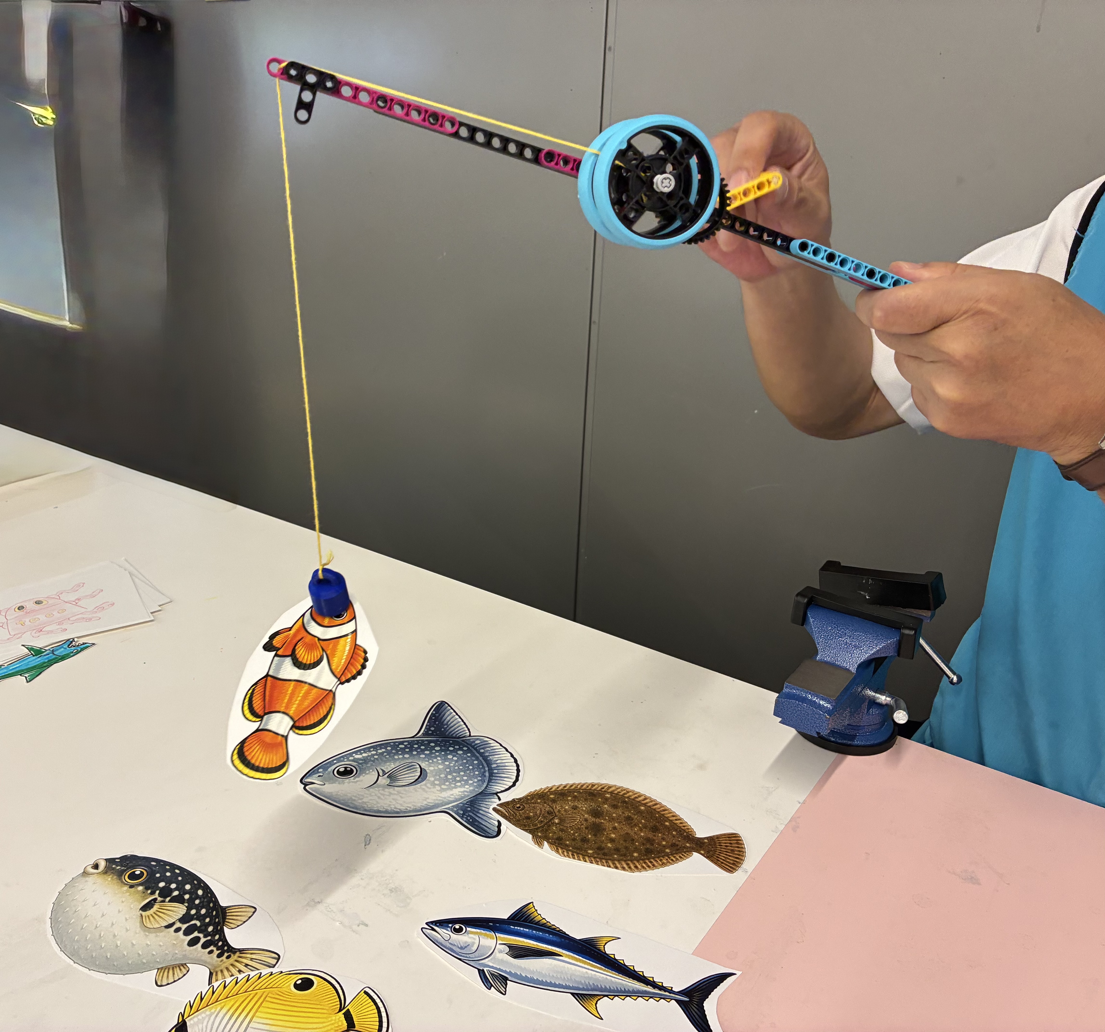魚釣りに挑戦